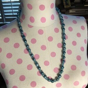Blue Freshwater Pearl Necklace